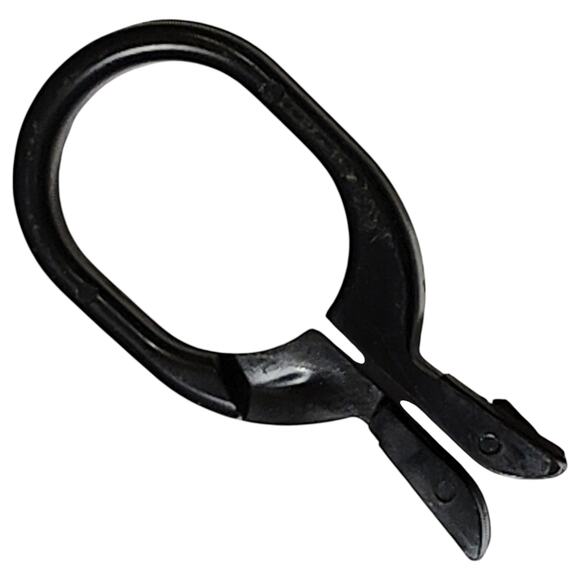 18pk Black Scarf Clip Hangers – Economic Plastic Fine Garment Pinch Hooks - Picture 3 of 6